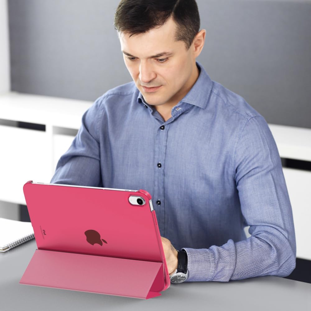 MoKo Hülle für ipad 10. Generation 2022, ipad 10,9 Hülle Dünne Leichte PU Leder Tablet Hülle mit Aut