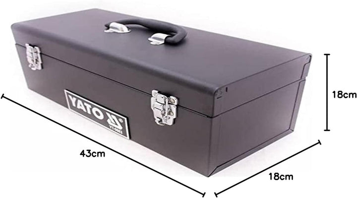 YATO YT0883 cantileverCaisse outils 430 x 180 x 180 mm 21x40x30cm Schwarz, 21x40x30cm Schwarz