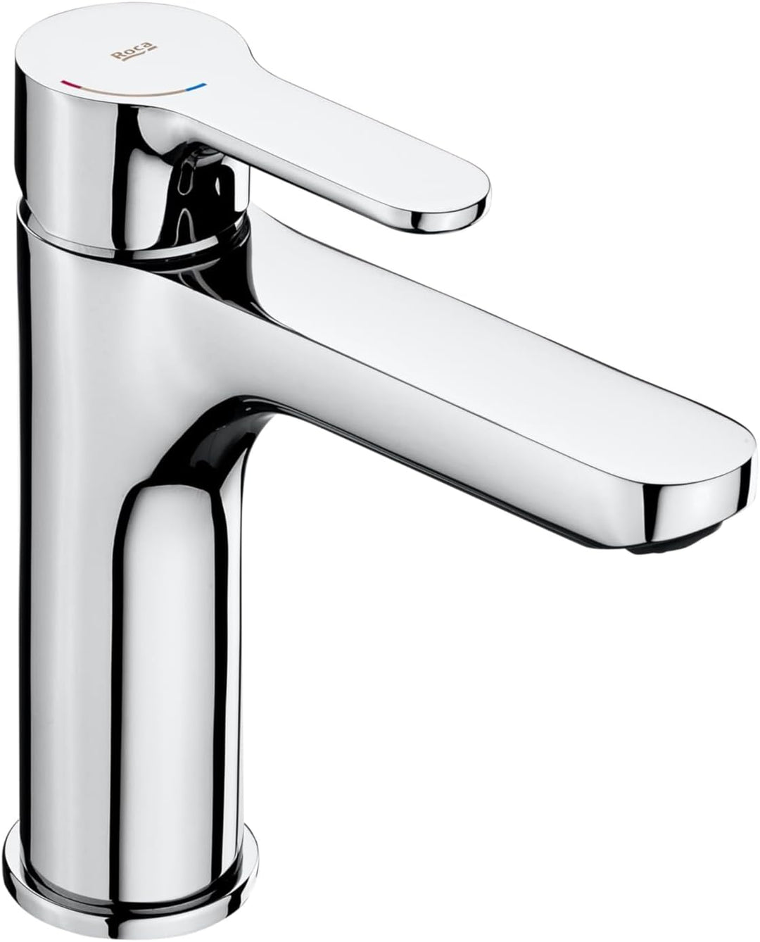 Roca L20 A5A3B09C00 Badarmatur für Waschbecken, 1 Mischhebel, glänzend, grosser Griff