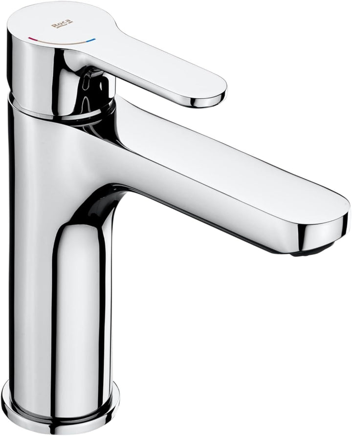 Roca L20 A5A3B09C00 Badarmatur für Waschbecken, 1 Mischhebel, glänzend, grosser Griff
