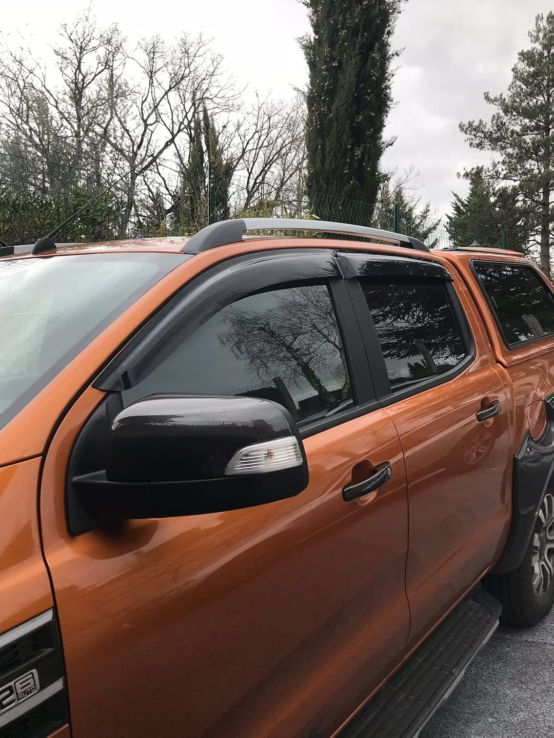 Windabweiser für Ford Ranger Doppelkabine T6 T7 T8 2012-2022 Wildtrak XL XLT Limited Stormtrak Wolft