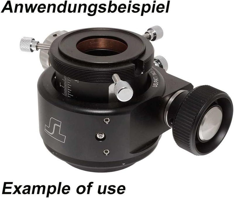 TS-Optics Adapter Reduzierstück von 2" auf 1,25" nur 1mm Opt. Länge - für 2 Zoll Okularauszug, TS2-1