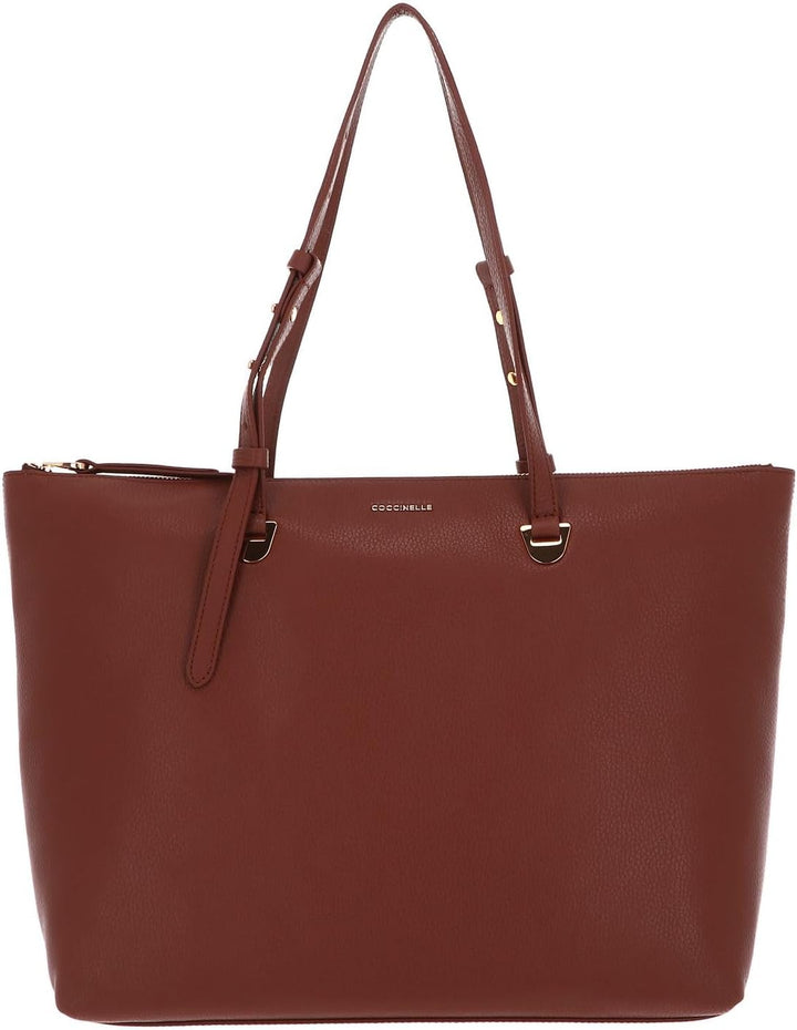 Coccinelle Lea Shopper Tasche Leder 38 cm Brule Einheitsgrösse, Brule Einheitsgrösse