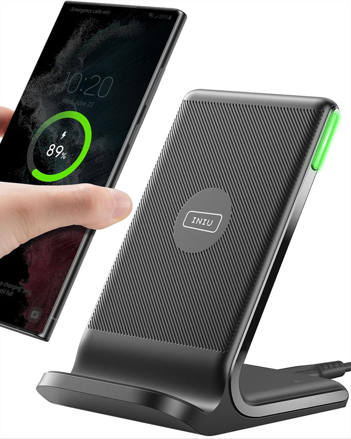 INIU Power Bank, 22.5W Fast Charging 10000mAh PowerBank Klein Aber Stark & Wireless Charger Stand, 1