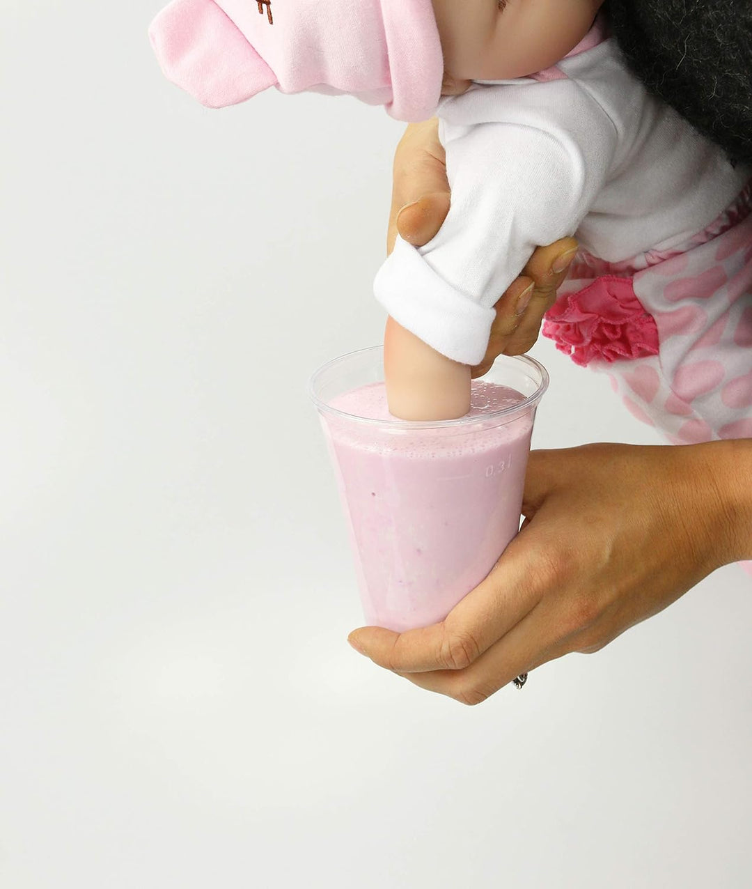 Abformpulver 3D Pro - Alginat Schnellabformmasse speziell für Babys mit Farbindikator für Hand und F
