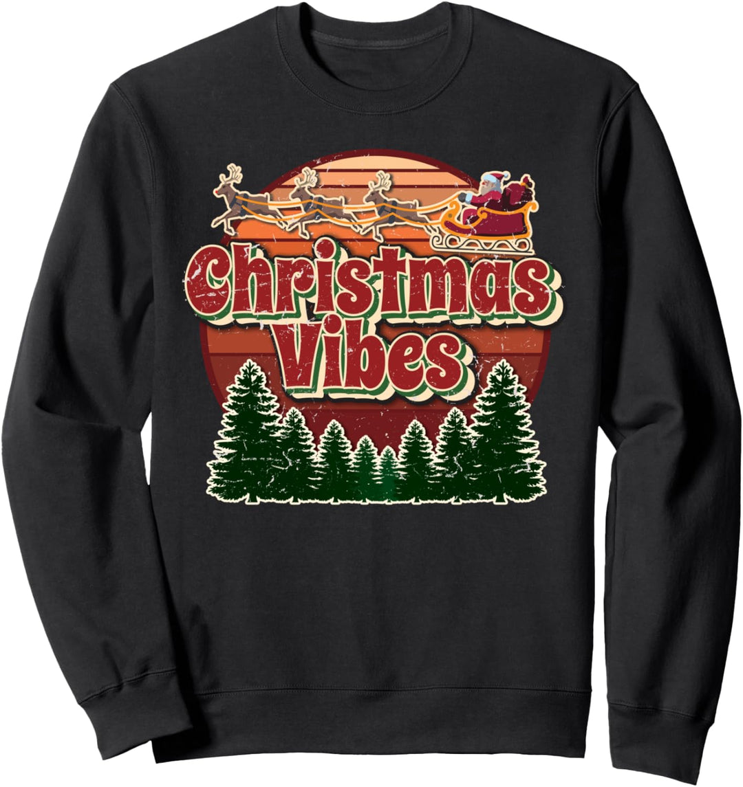 Weihnachtsstimmung, Herren, Damen, Kinder, Weihnachtsmann, Schlitten, Rentier, Weihnachten Sweatshir