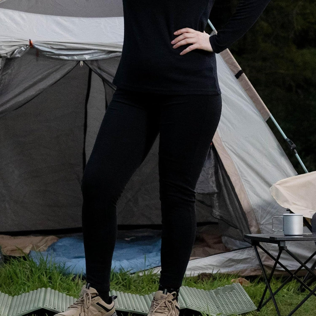 Merino Protect Leggings aus 100% Merinowolle Damen Base Layer Thermal Underwear weiche Lange Lange U