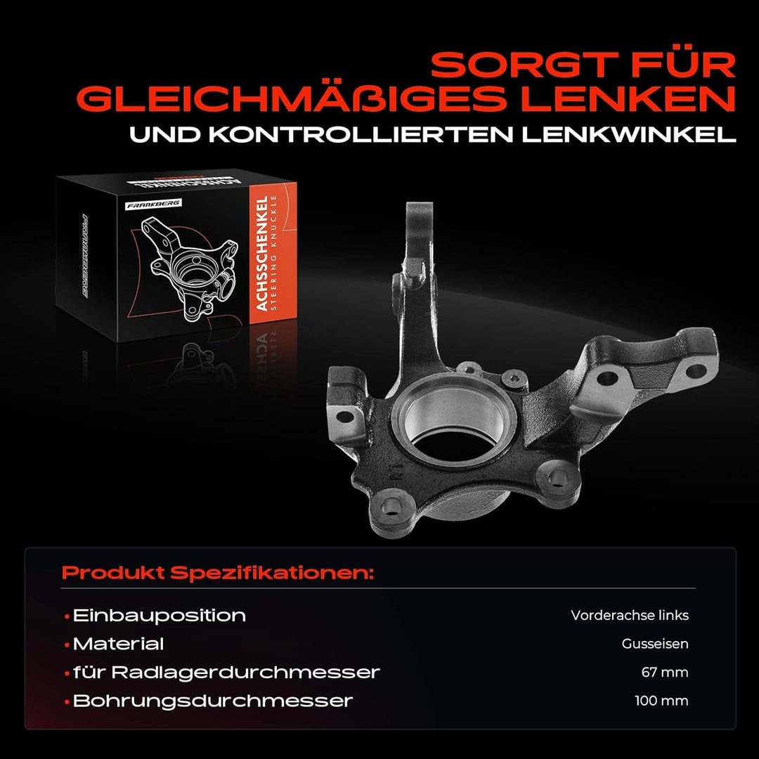 Achsschenkel Radaufhängun Vorne Links für Combo Kasten Tour Corsa C Kasten 2000-2011 5308023