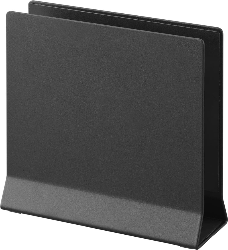 Yamazaki 4499 Tower Schlanker Laptop-Ständer, schwarz, Stahl/Silikon/Polypropylen, Minimalistisches