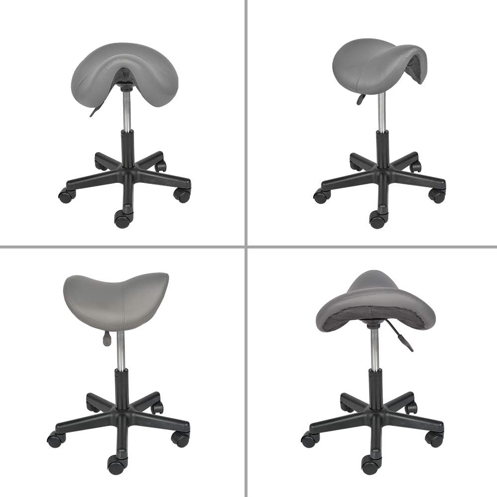 Mingone Sattelhocker Drehhocker Sattelstuhl Höhenverstellbar Bürohocker Ergonomisch Praxishocker mit