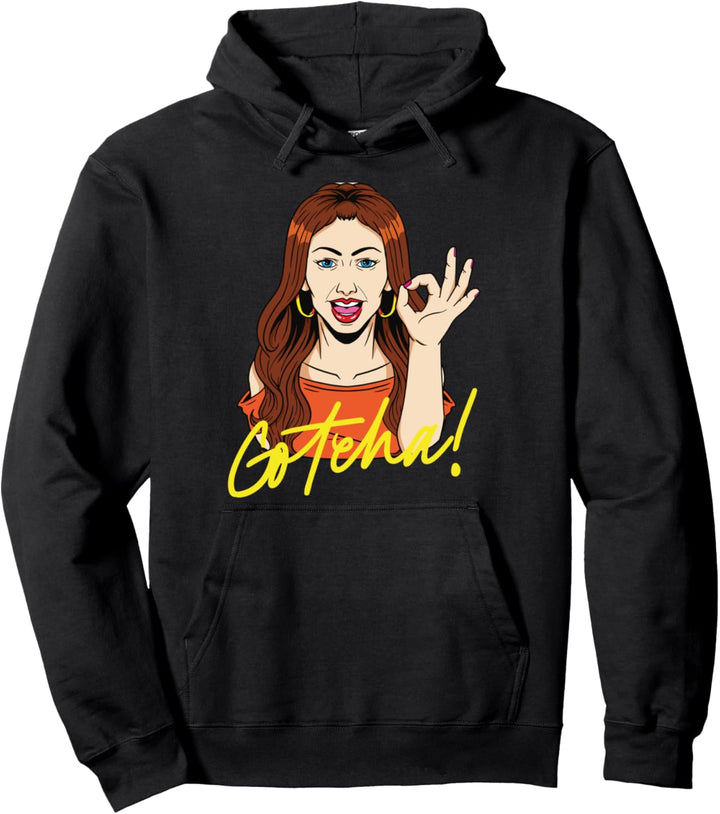 Nettes Mädchen, das das OK Finger geschenk zeigt Pullover Hoodie