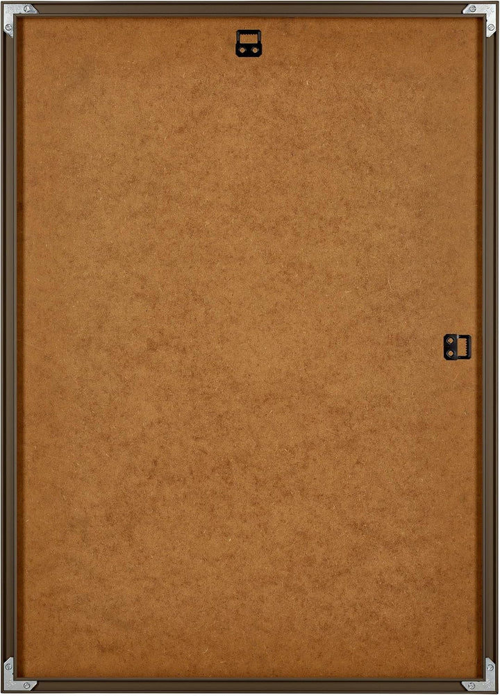 yd. Your Decoration - Bilderrahmen DIN A4 21x29.7 cm - Nussbaum Struktur - Bilderrahmen aus Aluminiu