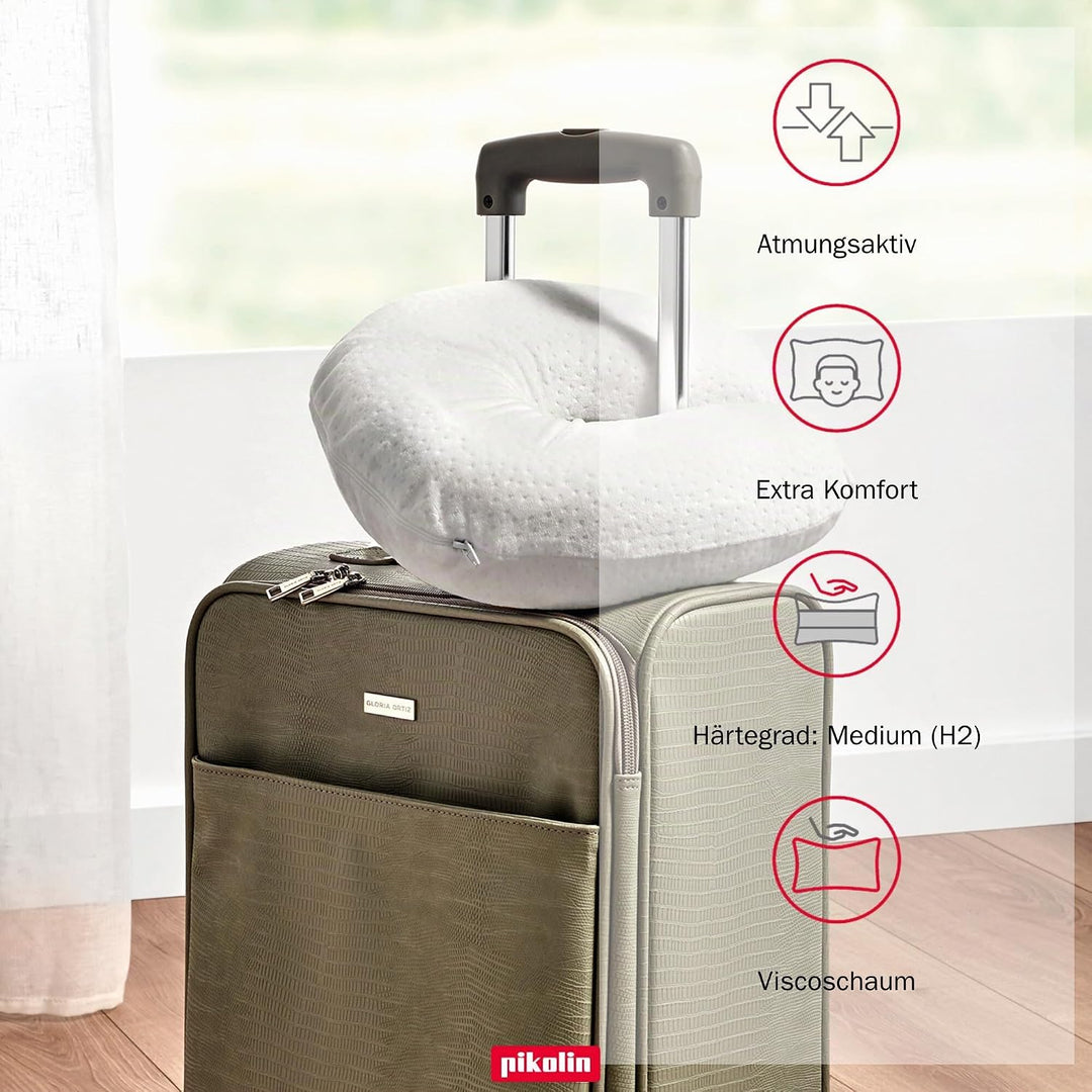 PIKOLIN â€“ Ergonomisches Nackenkissen für Reisen, Memory Foam Viskoelastisch â€“ Nackenstütze, Flug