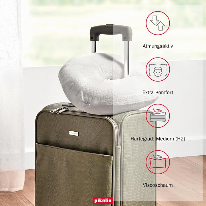 PIKOLIN â€“ Ergonomisches Nackenkissen für Reisen, Memory Foam Viskoelastisch â€“ Nackenstütze, Flug
