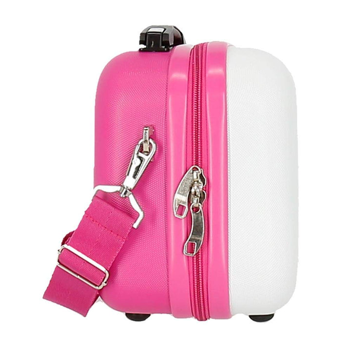 Disney Minnie Enjoy the Day Anpassungsfähiger Schönheitsfall Weiss 29x21x15 cms ABS, Rosa Rosa Toile