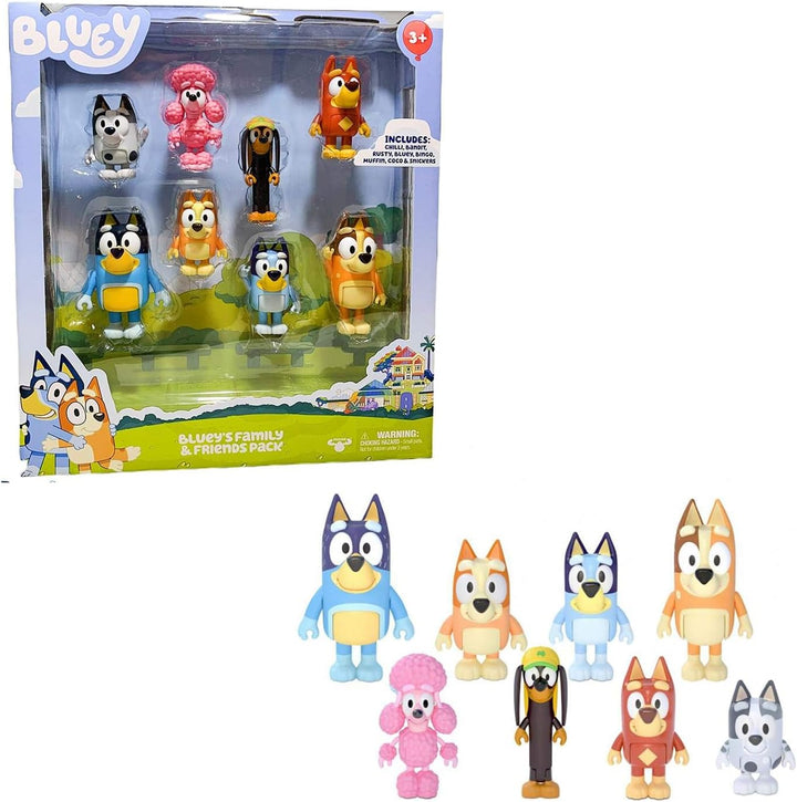 Bluey 8er-Figurenpack "Bluey&