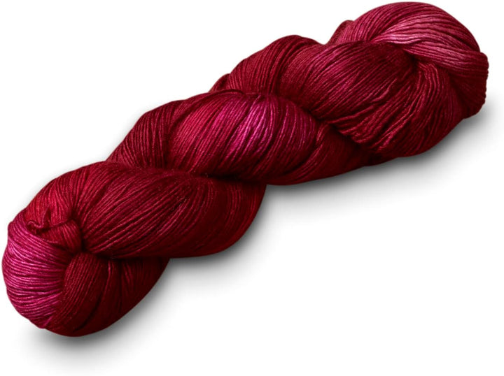 Manos Del Uruguay Fino Silk Blend – 100 g 6422 Flamme, handgefärbtes Strickgarn, 1 Stück