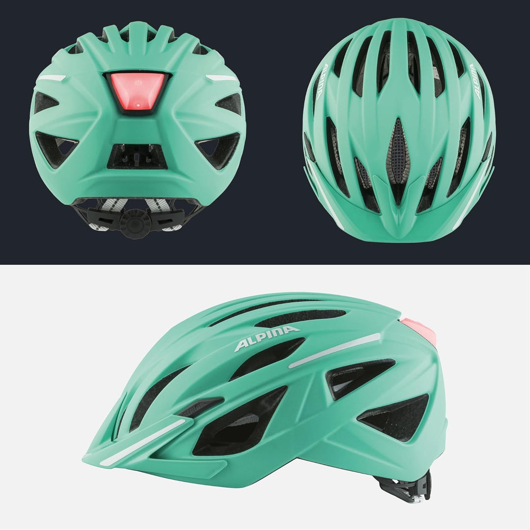 ALPINA HAGA - Stossabsorbierender, Sicherer & Optimal Anpassbarer Urban Fahrradhelm Mit Integriertem