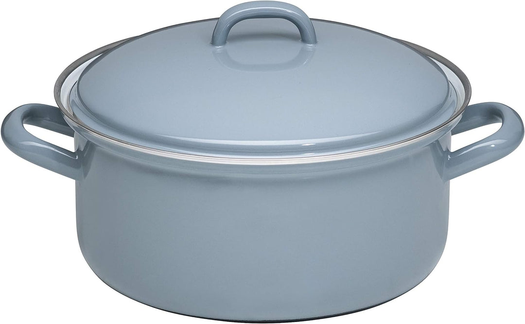 Generisch Riess, 0130-065, Kasserolle mit Deckel 20, Classic - Pure Grey, Durchmesser 20 cm, Inhalt