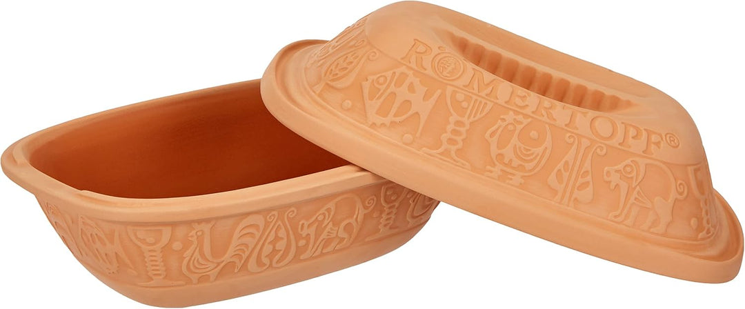 Römertopf Bräter Klassiker 3 L Schmortopf Naturton mit Deckel