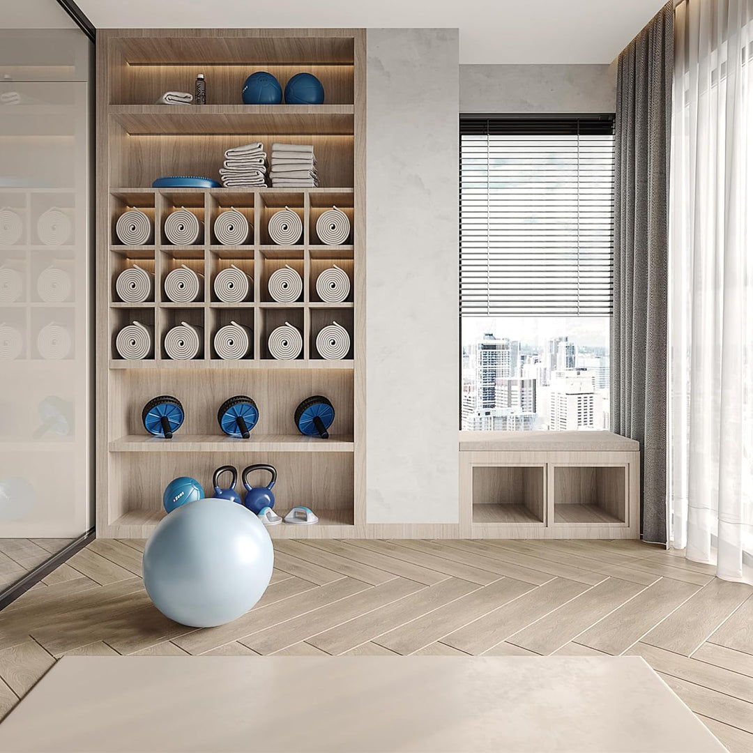 Aufun PVC Bodenbelag Vinylboden Selbstklebend 18 Stück 2.51m², Holzmaserung Bodenfliesen mit Holz-Op