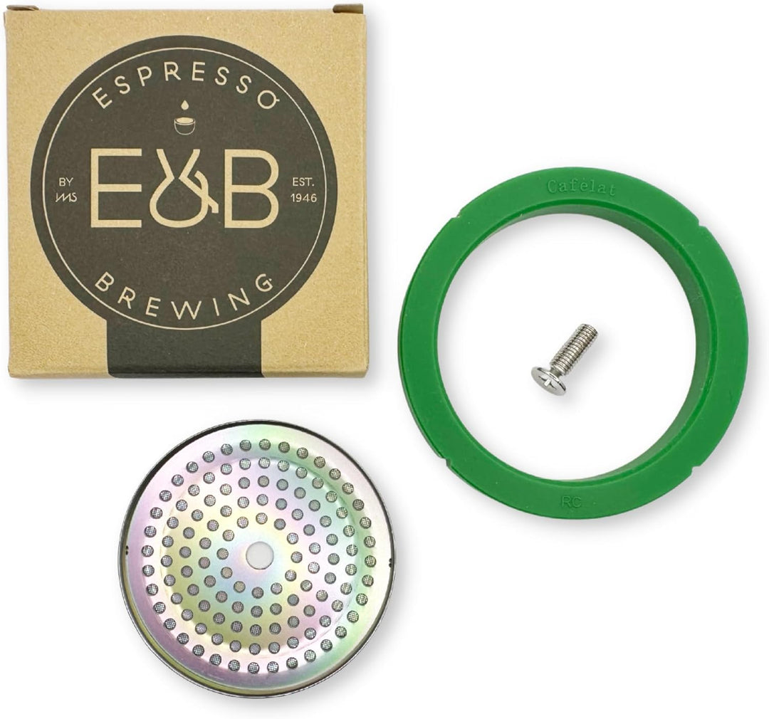 Tune Up Kit für Rancilio Silvia Espresso. Nanotech Verstärkter Bildschirm, Cafelat-Dichtung, flache