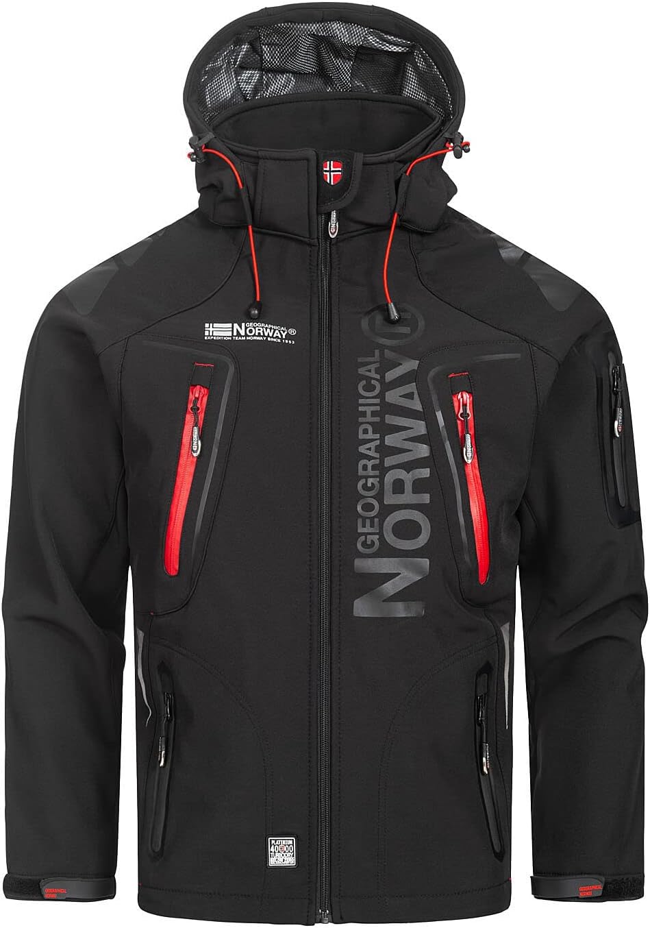 Geographical Norway Techno Men Softshelljacke für Herren, atmungsaktiv, für den Outdoor, Winter, Win