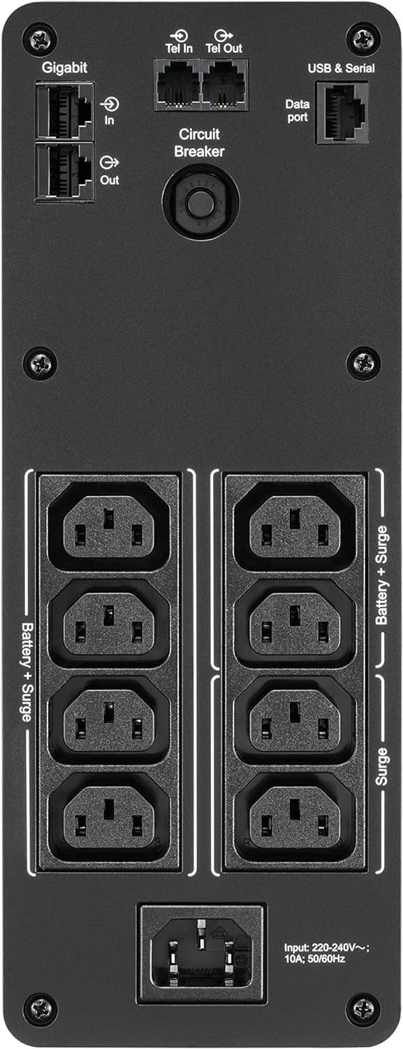 APC by Schneider Electric Back UPS PRO - BR1600SI - USV 1600 VA Leistung - SI Modell 1600 VA Leistun
