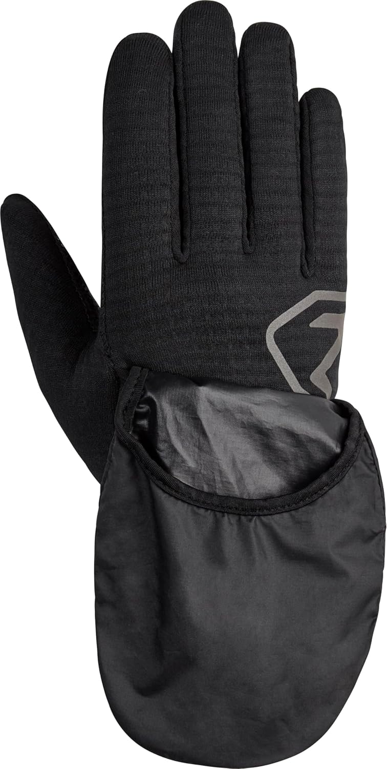 Ziener Herren Ivano Freizeit-/ Funktions-/ Outdoor-Handschuhe | Touch, Überzieh-Fäustling 6.5 Schwar