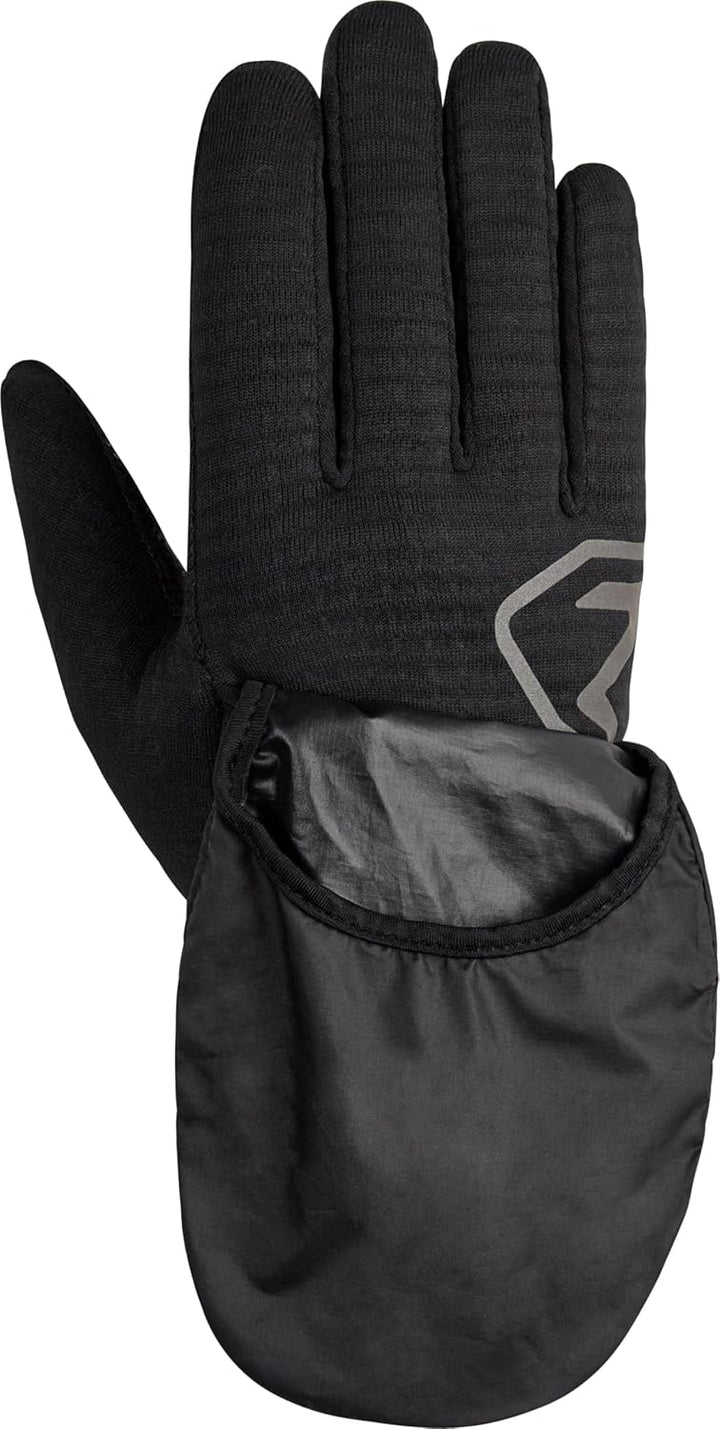 Ziener Herren Ivano Freizeit-/ Funktions-/ Outdoor-Handschuhe | Touch, Überzieh-Fäustling 6.5 Schwar