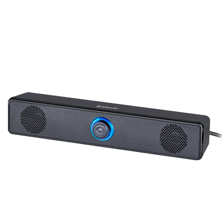 Defender® Z2 PC Lautsprecher – 2.0 Soundbar für PC, Laptop & Monitor – 6W Stereo Speaker mit LED-Lau