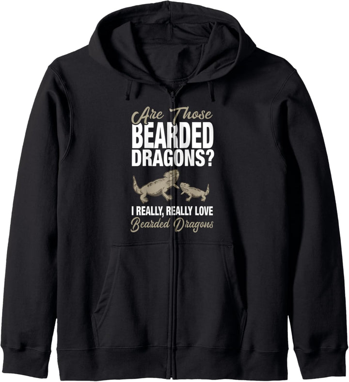 I Really Love Bearded Dragons Kapuzenjacke