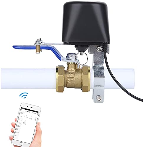 WiFi-Ventilsteuerung, Smart WiFi Steuerung Wasser/Gasventil 2.4GHz Kompatibel mit iOS/Android，Kompat