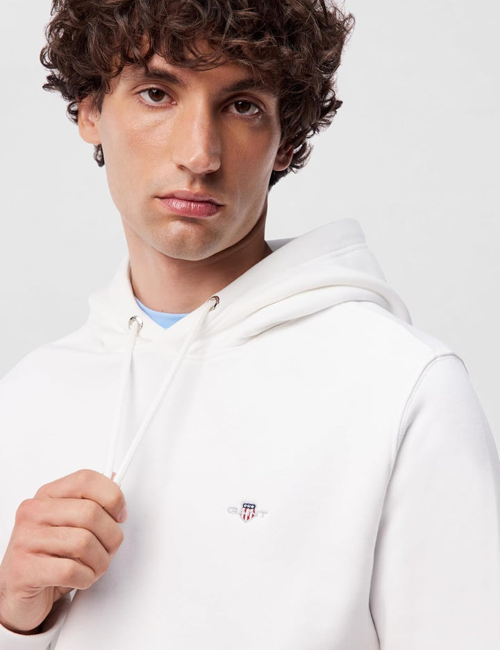 GANT Herren Reg Shield Hoodie Kapuzenpullover XXS Eggshell, XXS Eggshell
