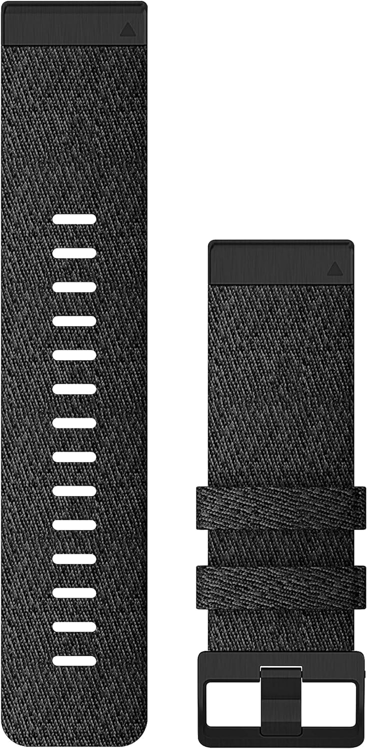 Garmin Quickfit Armband, 26mm, Nylon, Schwarz, passend für Fenix 5X/6X/7X Serie, Enduro 1/2, Tactix