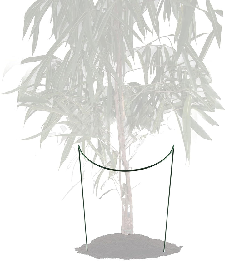 10 STÜCK Pflanzenstütze Buschstütze - Staudenstütze halbrund - Ø 38 cm - 35 cm aus 4mm kunststoffumm