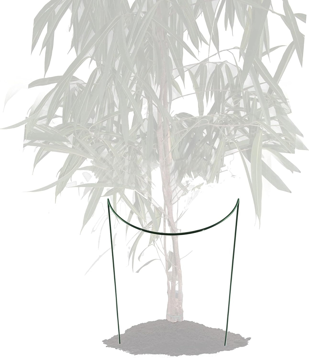 10 STÜCK Pflanzenstütze Buschstütze - Staudenstütze halbrund - Ø 38 cm - 35 cm aus 4mm kunststoffumm