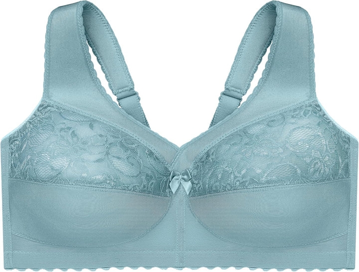 Glamorise Damen MagicLift-stütz Klassik BH, Undurchsichtige 80B Gletscher, 80B Gletscher