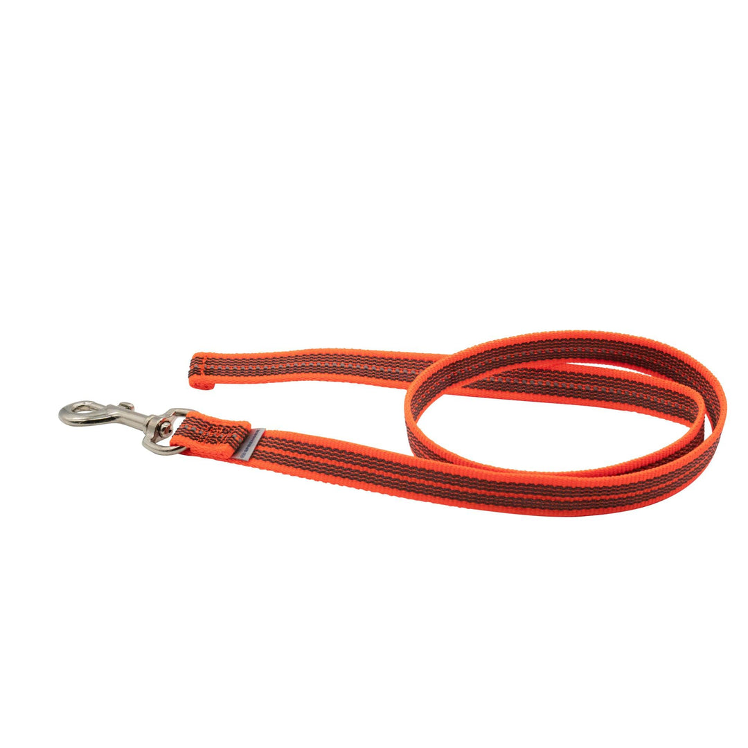 Gummierte Leine ohne Handschlaufe - neon orange, 200 cm (2 m) 200 cm neon orange, 200 cm neon orange