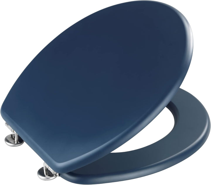 WENKO WC-Sitz Mod. Prima hochwertiger Toilettensitz im Retro-Style mit Wandpuffer und Edelstahlbefes