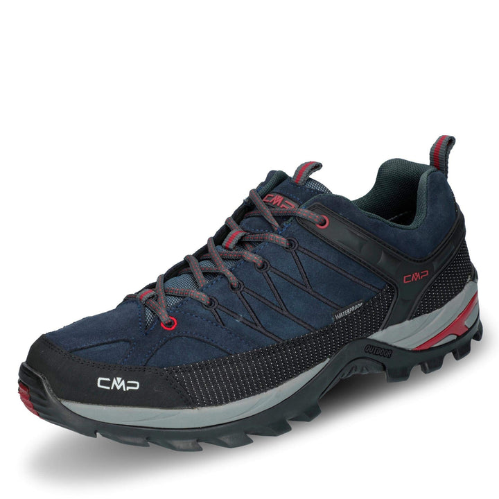 CMP Herren Rigel Low Shoes Wp Trekking-& Wanderhalbschuhe 39 EU Asphalt Syrah Dark, 39 EU Asphalt Sy