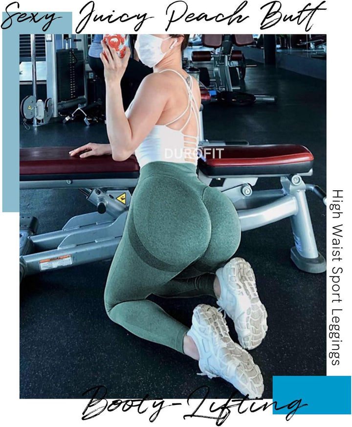 Scrunch Butt Sport Leggings Für Damen, High Waist Blickdicht Po Push Up Booty Leggings für Sport &amp; A