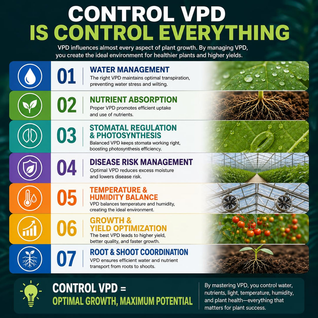 VBR-LightFan Control Grow Light,Inline Duct Fan,and VPD.Record Temp,Humidity,VPD.Touch Screen. RJ11,