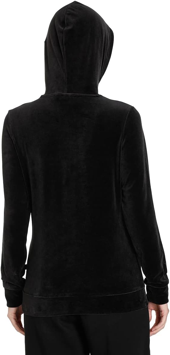 PUMA Damen Tops Essentials+ Velours Hoodie für Damen L Black