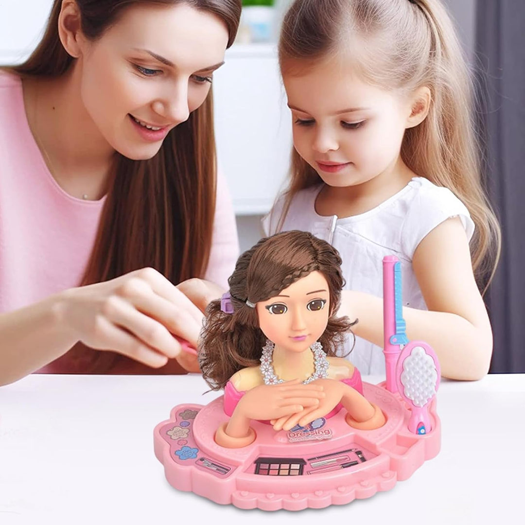 Make Up Und Haarstyling Puppenkopfspielzeug, Make Up Friseur Puppenstyling Kopfspielzeug Mit Haarzub