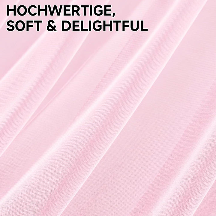 Betthimmel für Hausbett, 2 Stück Kinderzimmer Himmel 350x150cm, Hausbett Himmel aus Baumwoll-Musseli