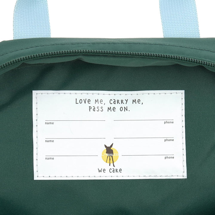 LÄSSIG Little Gang Mini Square Backpack Lemon Dark Green