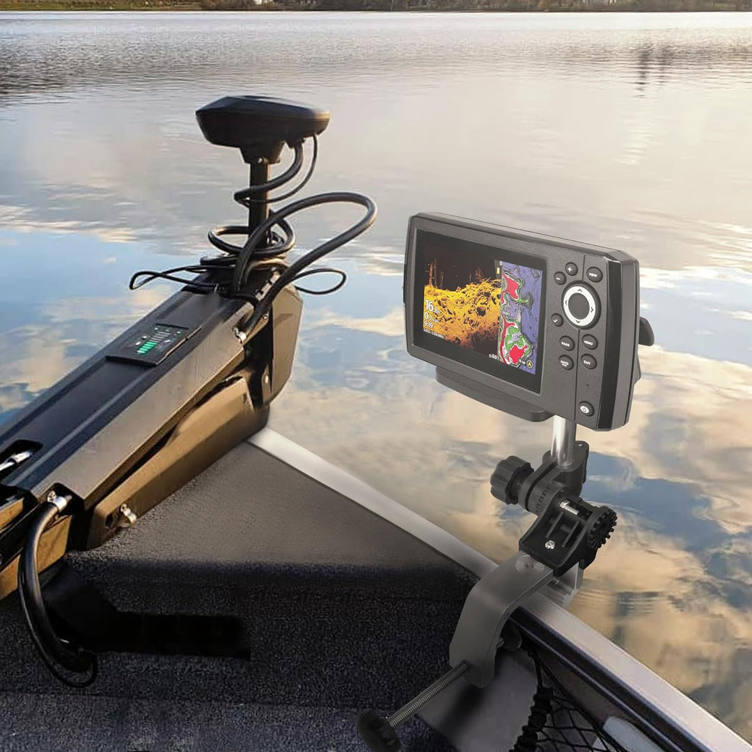 Waterside Universell tragbare Geber + Fischfinderhalterung - Echolot bequem am Boot befestigen