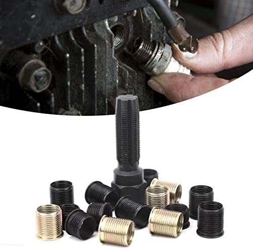 M14x1.25 Zündkerzengewinde Reparaturwerkzeug Schraubengewindebohrer Carbon Steel Rethread Kit