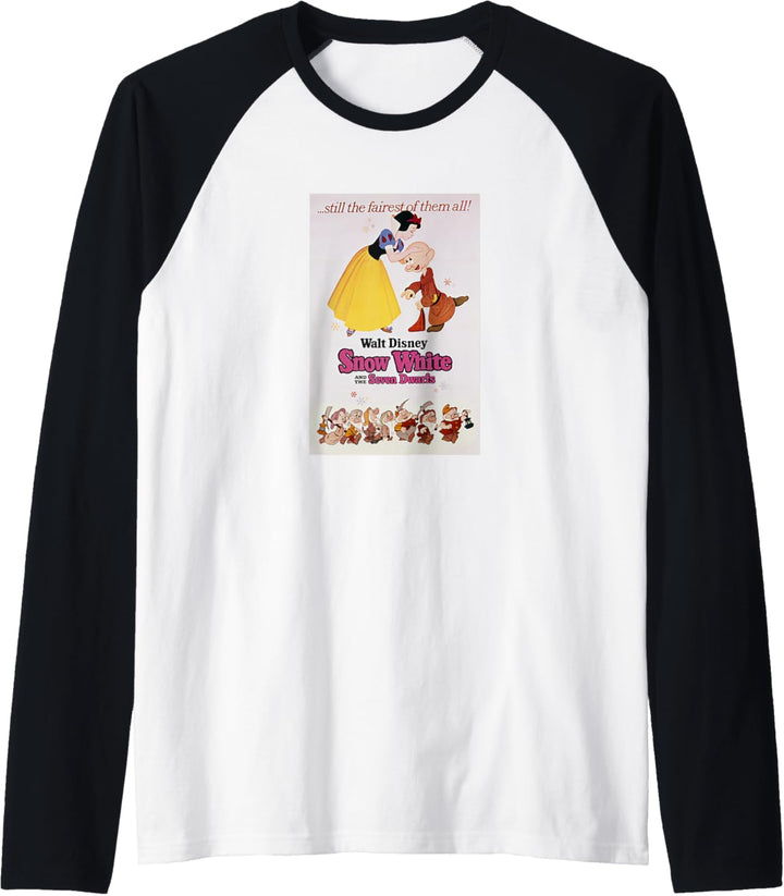 Disney Snow White Kissing Dopey Classic Movie Poster Raglan